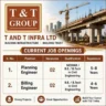 T And T Infra Ltd Recruitment 2026 | Planning Engineer & Billing Engineer Jobs | Pune, Mahabaleshwar & Amravati