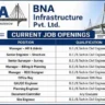 BNA Infrastructure Pvt. Ltd. Recruitment 2026 | HR Manager, Structural Engineer, Surveyor, Billing & Planning Manager Jobs | Mumbai