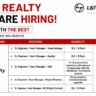 L&T Realty Recruitment 2026 | High-Rise Residential & Commercial Project Jobs | Delhi & Gurugram
