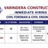 Varindera Constructions Recruitment 2026 | Civil Engineer & Civil Foreman Jobs in Maldives