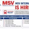 MSV International Hiring 2026 | South Central Railway Project Jobs | Civil, P.Way & Planning Engineer Vacancies