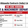Ahluwalia Contracts Recruitment 2026 | Graduate Engineer Trainee, Manager & Senior Engineer Jobs