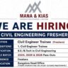 Mana & Kias Infrastructures Recruitment 2026 | Civil Engineer Trainee (Freshers) Jobs | B.E./B.Tech Civil