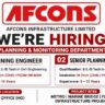 AFCONS Infrastructure Recruitment 2026 | For Planning Engineer & Senior Planning Engineer Jobs