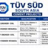TÜV SÜD South Asia Vacancy 2026 | Billing Engineer & Quality Engineer Jobs | Cement Projects