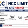NCC Limited Recruitment 2026 | Project Manager, Senior Engineer & Junior Engineer Jobs | Metro/Railway Projects