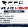 PFC Group Recruitment 2026: Civil Engineer, QA/QC Engineer & Document Controller Jobs | UAE Building Projects