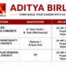 Aditya Birla Recruitment 2026: Walk-In Interview for RMC Plant Head, Quality In-Charge & Batching Plant Operator