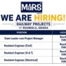 MaRS Planning & Engineering Services Recruitment 2026: Team Leader, Resident Engineer Jobs for Railway Infrastructure Project