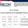 Cabcon India Recruitment 2026: Project Manager, Store Keeper & Accounts Jobs for Transmission Line Projects in Rajasthan