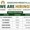 Associated Projects Infra Recruitment 2026: QS Planning Engineer, MEP Engineer, QC Engineer & Senior Engineer Jobs