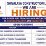 Shivalaya Construction Limited Recruitment 2026: Civil Engineer, Supervisor, Safety & Quality Engineer Jobs for Power & Transmission Projects