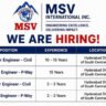 MSV International Inc Recruitment 2026: Senior Engineer & Junior Engineer Civil/P-Way Jobs for Railway Projects
