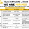 Taurant Projects Jobs 2026 | Oil & Gas Pipeline, HDD & CGD Project Vacancies Across India