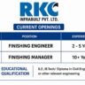 RKC Infrabuilt Pvt Ltd Recruitment 2026 | Finishing Engineer & Finishing Manager Jobs | Civil Engineering Careers