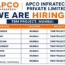 APCO Infratech Recruitment 2026 | GM Structure, Design Engineer, Hydrologist & BIM Modeler Jobs