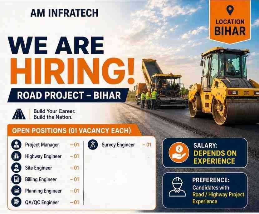 Aashar Group New Vacancy 2026 | Construction Jobs In Maharashtra 4 Creative Minerals India Pvt Ltd Recruitment 2026 | Project Head, Site Engineer, QA/QC & Design Engineer Jobs | Railway Project