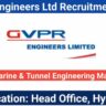 GVPR Engineers Ltd Recruitment 2026 | Civil, Marine & Tunnel Engineering Manager Jobs | Hyderabad
