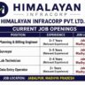 Himalayan Infracorp Pvt. Ltd. Recruitment 2026 | Planning & Billing Engineer, Surveyor, Lab Technician & Data Entry Operator Jobs
