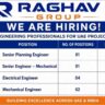 Raghav Group Recruitment 2026 | Sr. Planning Engineer, Mechanical & Electrical Engineer Jobs in UAE
