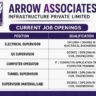 Arrow Associates Infrastructure Private Limited Hiring Professionals for Railway Project
