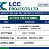 LCC Projects Jobs 2026 – QC, Safety Officer, Structural Engineer & Electrician Jobs