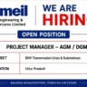 Megha Engineering & Infrastructures Jobs 2026 – Project Manager AGM/DGM for EHV Transmission Line & Substation Projects