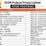SCON Projects Recruitment 2026 – 17 Positions for Industrial Construction Projects | Pune