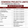 Cemindia Projects Limited Recruitment 2026 | Piling, QA/QC, Construction Manager & Ground Engineering Jobs | Walk-In Interview