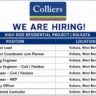 Colliers Recruitment 2026 | High-Rise Residential Project Jobs in Kolkata | Project Lead, Planning, Billing, MEP & Safety