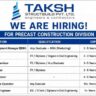 TAKSH Structbuild Pvt. Ltd. Recruitment 2026 | Precast Construction Jobs | BDM, Design Engineer, Lab Technician & More