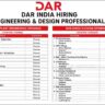 DAR India Recruitment 2026 | Engineering & Design Jobs in Chennai and Gurgaon