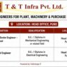 T And T Infra Ltd Recruitment 2026 | Mechanical & Electrical Engineer Jobs in Pune