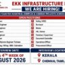 EKK Infrastructure Ltd Recruitment 2026 | Multiple Jobs for Industrial & Highway Projects