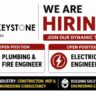 Keystone QS Unlimited Recruitment 2026 – Plumbing & Fire Engineer and Electrical Engineer Jobs