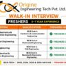Origine Engineering Tech Recruitment 2026 – Walk-In Interview for Freshers | BE/B.Tech Jobs