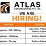 Atlas Constructions Recruitment 2026 – QS, Highway & Survey Engineer Jobs