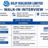 Dilip Buildcon Limited Hiring 2026 – Store Department Jobs | Walk-In Interview in Bhopal