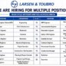 Larsen & Toubro Limited Hiring 2026 – Multiple Engineering & Construction Jobs Across India