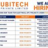 UBITECH Private Limited Hiring 2026 – Assistant Project Manager, Billing Engineer, Site Engineer & Other Jobs