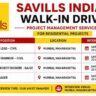 Savills India Walk-In Drive 2026 – Project Lead, Project Engineer, QA/QC & EHS Jobs in Mumbai