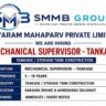 Mechanical Supervisor Tankage Jobs 2026 | Siyaram Mahaparv Pvt. Ltd. Hiring in Bihar & Gujarat