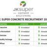 JK Super Concrete Jobs 2026 – Sales Executive, Lab Technician, Plant Officer & Finance Jobs in Ahmedabad