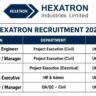 Hexatron Industries Recruitment 2026 – 7 Vacancies in Project Execution, HR & Admin and QA/QC