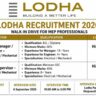 Lodha Group Recruitment 2026 – MEP Manager, Engineer & Supervisor Walk-In Drive in Pune