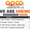 APCO Infratech Recruitment 2026 – Contracts, Planning & Bridge Design Jobs in Mumbai