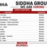 Siddha Group Recruitment 2026: Real Estate Jobs in Mumbai | QS, MEP, Planning, Architect & Project Manager Vacancies