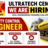 UltraTech Cement Recruitment 2026 – Quality Control Engineer (Freshers)
