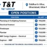 T&T Group Hiring 2026 – MEP, Electrical, Plumbing & Firefighting Jobs in Ghaziabad