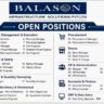 Balason Infrastructure Solutions Recruitment 2026 – Infrastructure & Construction